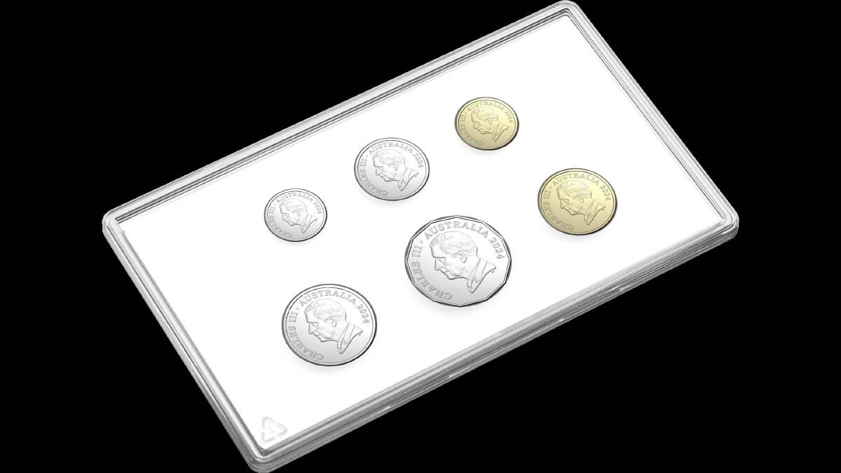 The set contains the Australian coins that now feature the King's image. Picture supplied 